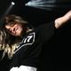 Cyrus on stage in June. (Photo: Kevin Kane / Getty Images)